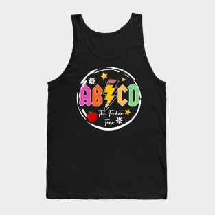 ABCD Teacher Tour, End of Year, Kindergarten Teacher, Elementary School (2 Sided) Tank Top